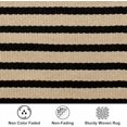 thumbnail image 7 of Outdoor Patio Rug 3x5, Washable Black and White Outdoor Rug, Outside Welcome Mat Striped Porch Door Mat Outside Entrance Layered Indoor Doormat, 7 of 7