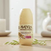 Avena Roll-On Deodorant, 100% Natural Oat, Unisex, Long-Lasting, 2.5 Fl oz. Bottle