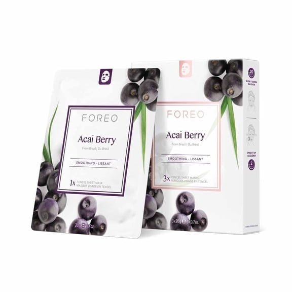 FOREO Farm To Face Facial Mask - Açai Berries (x3)