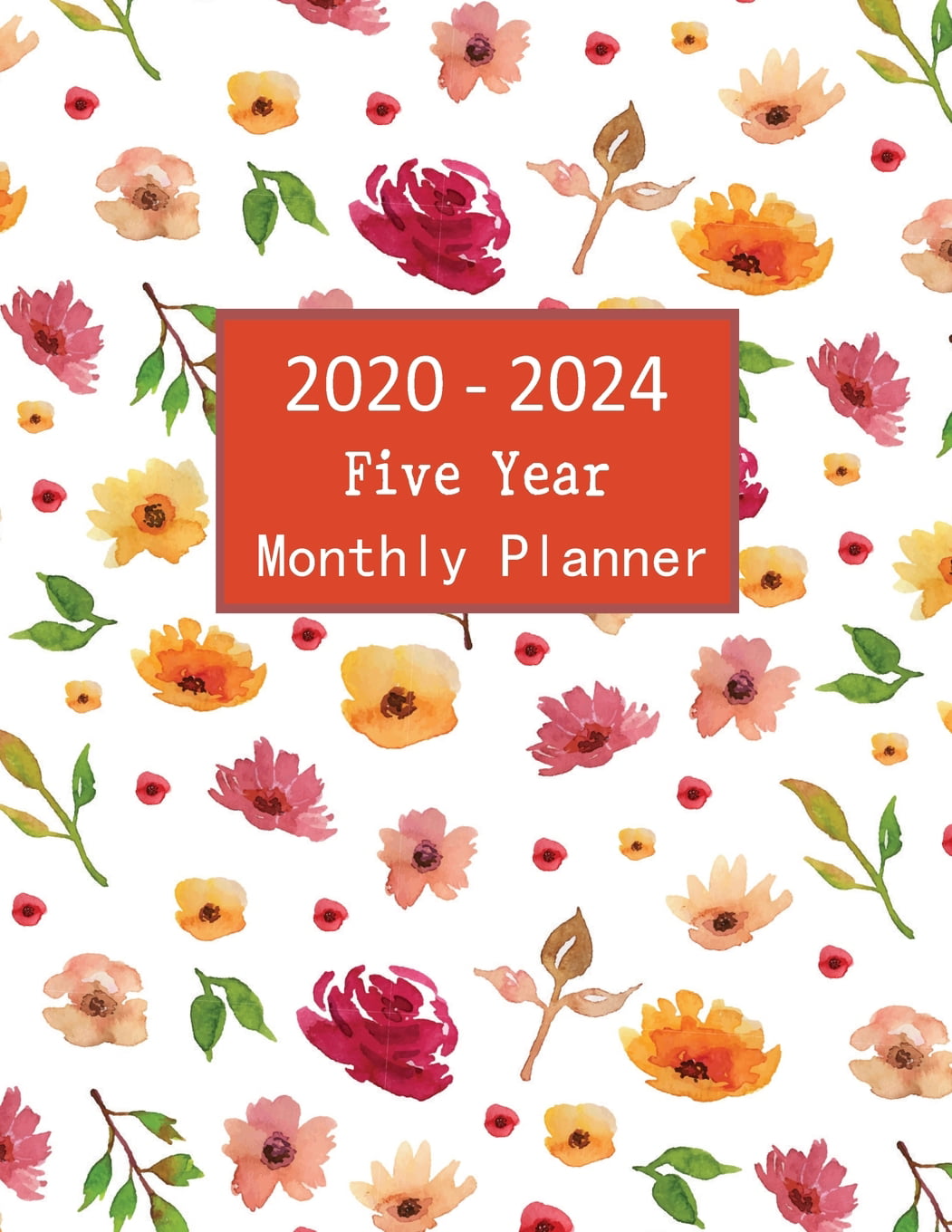 2020 - 2024 Five Year Monthly Planner: 2020-2024 Engagement Calendar