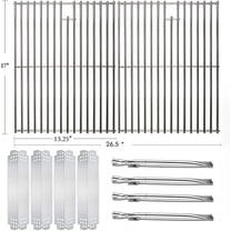 Quickflame 17" Stainless Steel Flavorizer Bars for Nexgrill 720-0830H 720-0830D 720-0888N (2 Pack)