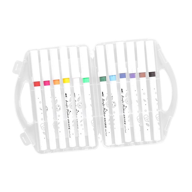 Marcadores de pintura Sunnimix 12 colores Acrílica de secado Rápido
