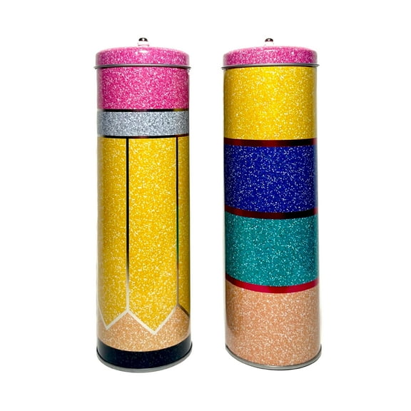 Pencil Storage Tins, 2 Pack