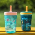 thumbnail image 7 of Zak Designs 15oz Kelso Toddler Cups For Travel or At Home, Durable Plastic Sippy Cups With Leak-Proof Design is Perfect For Kids (Shells), 7 of 7