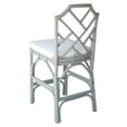 thumbnail image 6 of Home Square 27" Rattan and Cotton Counter Stool in Gray - Set of 3, 6 of 9