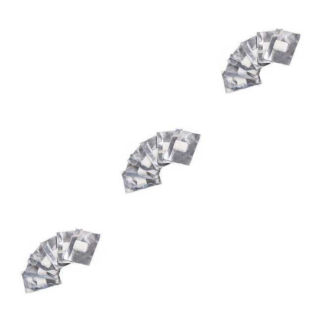 Seitruly 100 Pieces/Bag Aluminum Foil Wraps Nail Remover Soak Polish Manicure Gel Fingernail Art Off for Home Professional Salon 100 piezas 3piezas