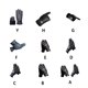 thumbnail image 5 of Kenally Guantes de ciclismo para adultos, guantes para deportes al aire libre, pantalla táctil, montar, esquiar, motocicleta, bicicleta, manopla, felpa, Gafas de moto Mujer 1 Par Tipo 2 Kenally VI017619-05, 5 of 6