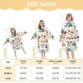 thumbnail image 3 of Dailycode Wearable Blanket Hoodie Oversized Sherpa Flannel Blankets with Pocket for 3-14 Year Old Cute Lamb and Car, 3 of 7
