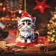 thumbnail image 1 of Ideas navideñas Gatitos Colgante de coche Mochila Colgante matrícula, 1 of 5
