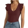 thumbnail image 2 of Camisa para mujer,Camiseta de cuello en V para mujer, camiseta humorística vintage, 95 % poliéster, 5 % elastano, ligera y elástica, ideal para uso diario, sopatenor, 2 of 7
