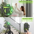 thumbnail image 2 of Line Laser Level MBYULO 16, autonivelante de 360° con 2 baterías, 2 of 9