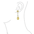 thumbnail image 3 of Bling Jewelry Womens Art Deco Vintage Dangle Chandelier Earrings with CZ Teardrop, 3 of 7