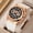 white rose gold, variant on 2025 New Men's Skeleton Watch Chronograph, Luxury Business Dress Watch with 3 Subdials 6 Hands, Date Calendar Display, Water Resistant Quartz Movement, Gift for Him