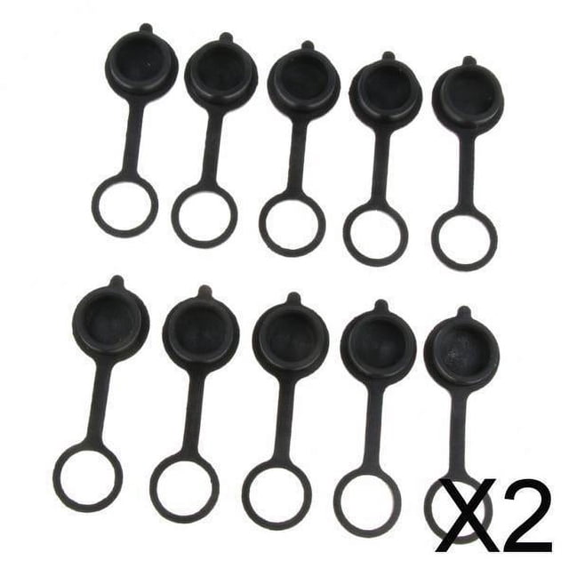 2x 10 Uds. Puerto de Carga para Patinete Eléctrico, Cubiertas a Prueba de Polvo de Silicona, Accesorios 2 piezas