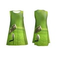 thumbnail image 7 of Picia golf ball after putting to the golf hole Print Women’s Sleeveless Midi Swing Dress – A-Line Pleated Tank Sundress, Comfortable and Flowy T-Shirt Dress, 7 of 7