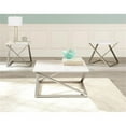 thumbnail image 3 of Bowery Hill Contemporary Square Faux Marble Mixed Media End Table in White, 3 of 4