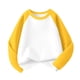 thumbnail image 2 of Cowsor Boys Girls T Shirts Casual Raglan Long Sleeve Tee Crewneck Color Block Cute Blouses Tops, 2 of 6