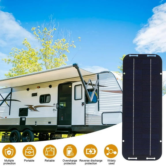 12V 30W Portable Usb Solar Panel Car Boat Power Panel Battery Charger Maintainer