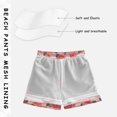 thumbnail image 5 of Kids' Beach Pants Comfortable Swim Trunks Roses and Stripes Pattern Shorts for Pool Vacation and Lounge Wear 2T, 5 of 8