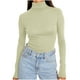 thumbnail image 3 of RKSTN Women's Mock Neck Long Sleeve Tops Oversized Turtleneck Slim Thermal Tight Underwear Long Sleeve T Shirts Womens Casusal Solid Plus Size Base Layer Loose Comfy Tees Shirt Fall Spring Clothes, 3 of 8