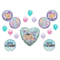 C & S Party Supply Barbie Mermaid Birthday Balloons, Pink/Lavender, 14 Count