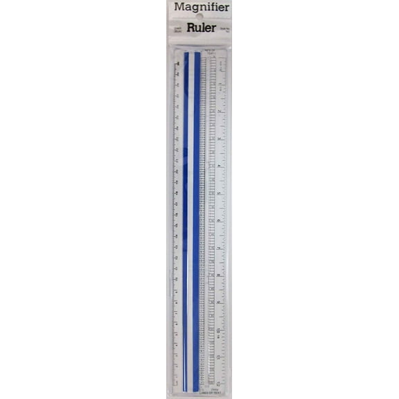 12 Inch Magnifier Ruler Model 763