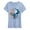 HEATHER CHAMBRAY BLUE, variant on Peanuts - Lucy Baseball - Women's Short Sleeve Graphic T-Shirt