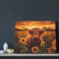 thumbnail image 3 of Lsque Vintage Sunflower Cow B Print Wall Art – Decorative Picture for Living Room, Bedroom, and Office (Horizontal), 3 of 6