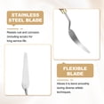 thumbnail image 4 of Uxcell 2pcs Palette Knife Painting Tool 2.56" x 0.59" Stainless Steel Teardrop Blade 8.66" Length Spatula Painting Pallet knife with Hole Beech Wood Handle for Acrylic Canvas, Red/Silver, 4 of 7