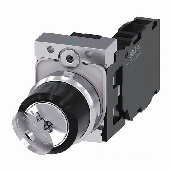 Siemens Non-Illuminated Selector Switch, 1NO/1NC, Silver 3SU1150-4BF11-1FA0