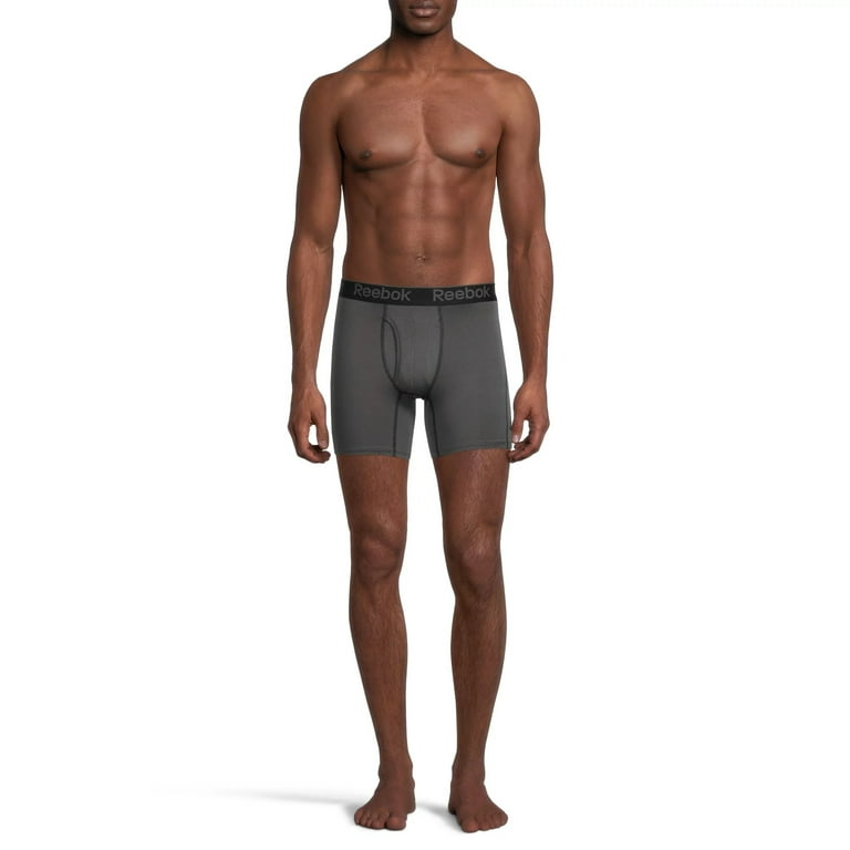 Reebok Men's Active Underwear - Sport Soft Performance Boxer Briefs (8  Pack), Size Small, BlackBlueBlackGrey at  Men's Clothing store