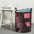 thumbnail image 6 of Lsque Graphic Seal On Stripes Pattern Laundry Hamper Basket, Tall Woven Rope Hamper Basket for Clothes, Lightweight Storage Basket, Collapsible Waterproof-Small, 6 of 6