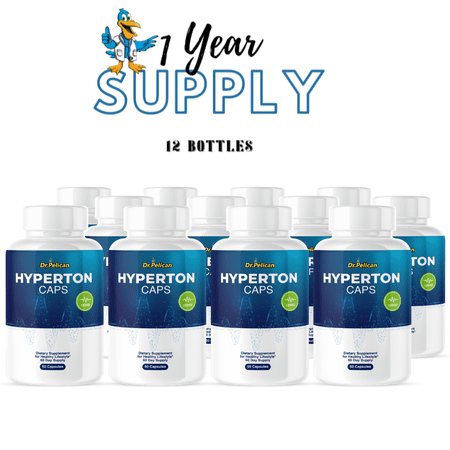 Hyperton Caps- Blood Support- 12 Bottles- 720 Capsules
