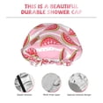 thumbnail image 5 of Kdxio Cute Watermelon Print Shower Cap for Women,Elastic and Reusable,Double Waterproof Layers Bathing Hat, 5 of 9