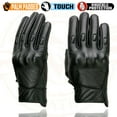 thumbnail image 5 of Milwaukee Leather MG7501 Men's Black Leather i-Touch Screen Compatible Gel Palm Motorcycle Gloves W/ Protective Knuckle 5X-Large, 5 of 9