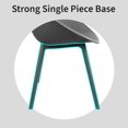 thumbnail image 6 of 2xhome Set of 2 Modern Perforated Egg-Shaped Dining Accent Chairs, Breathable Polka Dot Bowl Pod Pattern for Indoor or Outdoor Use, Gray, 6 of 14