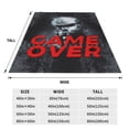 thumbnail image 6 of Shooter Game Over Throw Blanket, Fluffy Soft Cozy Blanket Flannel Plush Microfiber Couch Throw, 50"x40", 6 of 8
