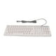 thumbnail image 1 of Teclado mecánico para juegos con retroiluminación RBG, USB, 104 teclas, con cable, estilo punk retro, para computadora portátil, color blanco, 1 of 5