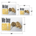 thumbnail image 3 of We Buy Gold Vinyl Decal 5 Pack of 12 Inch x 16 Inch Weatherproof Heavy-Duty Adhesive Backing | Reliable Services, Trusted Shops, Professional Signage | Made in USA, 3 of 6