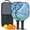 Black-4, variant on Pickleball Paddles Set Of 2, Fiberglass Surface, Liquid & Marble Print, 4 Balls & Bag