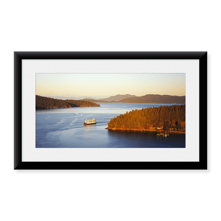 Framed Art Print, San Juan Islands Washington USA by Panoramic Images, 11-7/8" x 17-7/8"