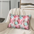 thumbnail image 2 of Xecao Pastel Macarons Delight Pattern Satin Pillowcases for Hair and Skin, Luxurious and Silky Pillow Cases with Envelope Closure, 20x30 Inches, 2 of 7