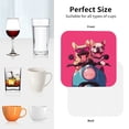 thumbnail image 5 of Leather Coasters with Heat-resistant for Drinks, Cool French Bulldog No.106 Cup Coasters Cup Pad Mat for Tabletop Protection, Coffee Table, Office Desk and Housewarming Gift, 5 of 5