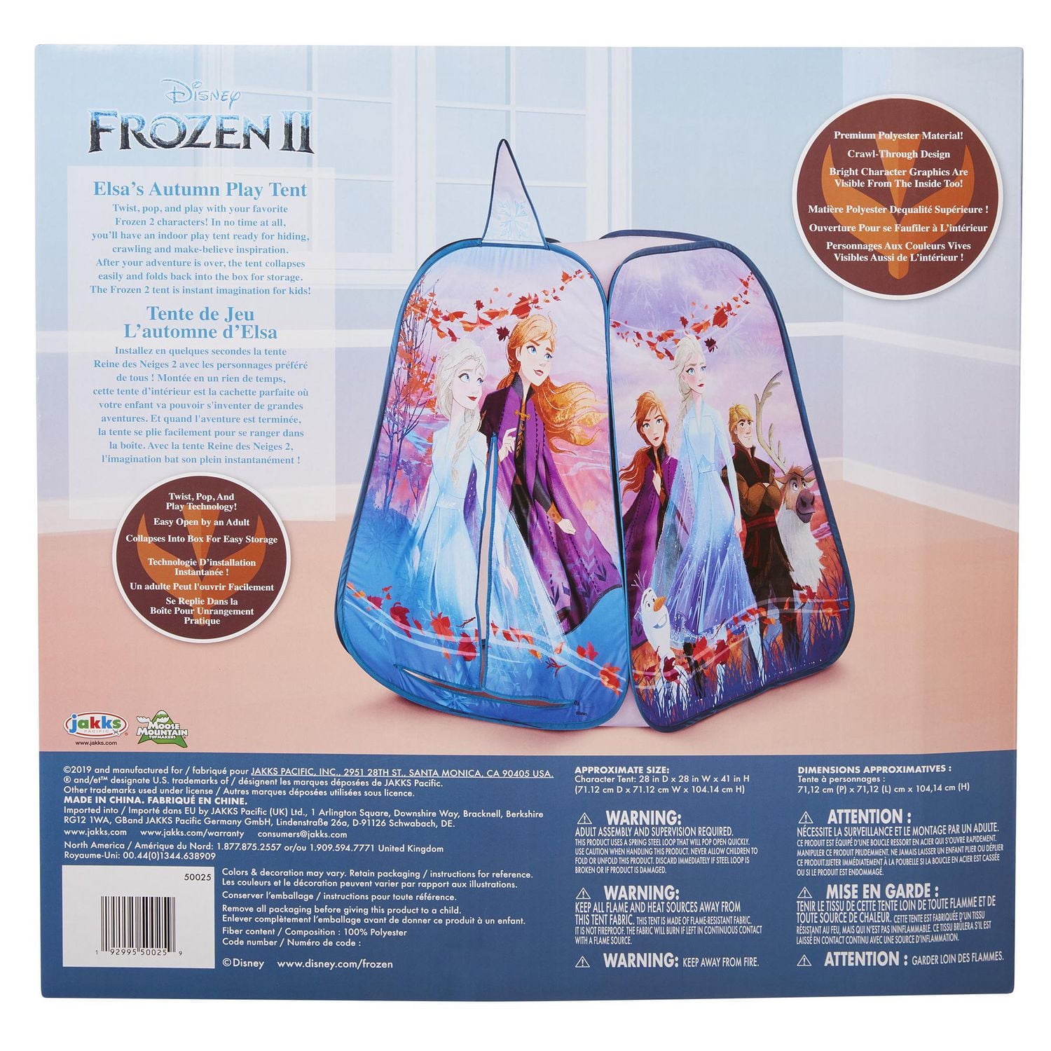 Tente aux personnages la reine des neiges 2