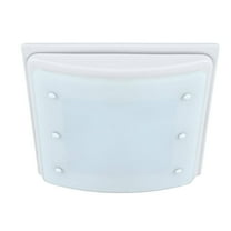 Buckingham Decorative 100 CFM Bathroom Ventilation Exhaust Fan with Lighting in Matte White
