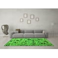 thumbnail image 3 of Ahgly Company Indoor Square Abstract Green Modern Area Rugs, 5' Square, 3 of 4