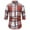 Red, variant on DDAPJ pyju Mens Slim Fit Plaid Shirts Clearance Sales,Wrinkle-Free Long Sleeve Dress Shirt Slim Fit Casual Button Down Flannel Shirts Western Cowboy Checkered Work Shirt
