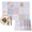 Azure, Rose, Cream, Sky Blue, variant on Vintage Patchwork Placemats Set of 2, Rustic Floral Farmhouse Plaid Wooden Plank Washable Wipeable Table Mats for Dining Tables, Indoor Outdoor Kitchen Place Mats for Holiday Party Table Decor