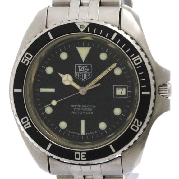 Pre-Owned TAG HEUER Professional Stainless Steel Automatic Mens Watch 844/5
