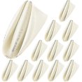 thumbnail image 2 of 12 servilletas de tela blancas de 30 cm (12 pulgadas) para cocina, mezcla de algodón, lavables y reutilizables. Servilletas de mesa para cena., 2 of 2